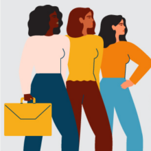 Ilustración: 3 mujeres trabajadoras 